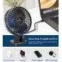 JZCreater USB Desk Fan, 3 Speeds Desktop Table Cooling Fan in Single Button , Head Rotation Strong Wind, Quiet Mini USB Personal Fan for Home Desktop Office Table,Black JZCreater USB Desk Fan, 3 Speeds Desktop Table Cooling Fan in Single Button , Head Rotation Strong Wind, Quiet Mini USB Personal Fan for Home Desktop Office Table,Black