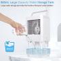 TAECCL Portable Air Conditioner Evaporative Air Cooler with Timer Humidifier Misting Fan Mini Air Conditioner Personal Cooler Desk Fan Battery Operated Rechargeable Cooling Fan for Room, Office