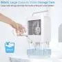 TAECCL Portable Air Conditioner Evaporative Air Cooler with Timer Humidifier Misting Fan Mini Air Conditioner Personal Cooler Desk Fan Battery Operated Rechargeable Cooling Fan for Room, Office