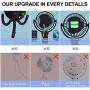 Portable Fan For Baby Stroller - Used as power bank ,50H 12000mAh Mini Cooling Small Bed Fan ,USB Rechargeable,Battery Operated Fan With Flexible Tripod, Fans Clip On Stroller/Car Seat/Bike(Black)