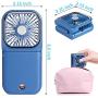 Handheld Mini Fan, Yolife Portable USB Rechargeable Cooling Fan Personal Strong Neck Fan with 3000mAh Power Bank, 180° Adjustable Angle 3 speed Fan for Office Table Travel Home Outdoor Camping (Blue)