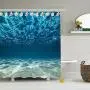 YUKUNTANG Shower Curtain Hooks, 12 Pcs Seashell Anti Rust Decorative Resin Shower Curtain Rings Hooks for Bathroom Bedroom Baby Room Decor