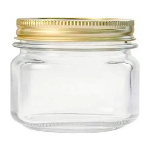 Anchor Hocking 4oz Home Canning Jars with Metal Lids and Rings Clear 12packs