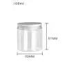6Pcs 100 Clear Round Plastic Jars with Aluminium Lid - Empty Cosmetic Containers Bottle Case Pot for Storage Food Sample Lotion Facial Cream Mask Ointment Tea Pill 6Pcs 100 Clear Round Plastic Jars with Aluminium Lid - Empty Cosmetic Containers Bottle Case Pot for Storage Food Sample Lotion Facial Cream Mask Ointment Tea Pill