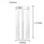 6Pcs 330 Clear Round Plastic Jars with Aluminium Lid - Empty Cosmetic Containers Bottle Case Pot for Storage Food Sample Lotion Facial Cream Mask Ointment Tea Pill