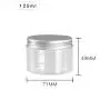 6 Pièces Pots Plastiques Ronds Transparents de 120ml avec Couvercle Aluminium – Contenants Vides pour Cosmétiques, Étuis, Pots de Conservation pour Échantillons Alimentaires, Crèmes, Masques, Pommades, Tisanes, Pilules 6 Pièces Pots Plastiques Ronds Transparents de 120ml avec Couvercle Aluminium – Contenants Vides pour Cosmétiques, Étuis, Pots de Conservation pour Échantillons Alimentaires, Crèmes, Masques, Pommades, Tisanes, Pilules