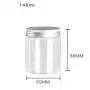 6Pcs 140ml Clear Round Plastic Jars with Aluminium Lid - Empty Cosmetic Containers Bottle Case Pot for Storage Food Sample Lotion Facial Cream Mask Ointment Tea Pill 6Pcs 140ml Clear Round Plastic Jars with Aluminium Lid - Empty Cosmetic Containers Bottle Case Pot for Storage Food Sample Lotion Facial Cream Mask Ointment Tea Pill
