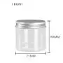 6Pcs 180ml Clear Round Plastic Jars with Aluminium Lid - Empty Cosmetic Containers Bottle Case Pot for Storage Food Sample Lotion Facial Cream Mask Ointment Tea Pill 6Pcs 180ml Clear Round Plastic Jars with Aluminium Lid - Empty Cosmetic Containers Bottle Case Pot for Storage Food Sample Lotion Facial Cream Mask Ointment Tea Pill