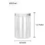 6Pcs 600ml Clear Round Plastic Jars with Aluminium Lid - Empty Cosmetic Containers Bottle Case Pot for Storage Food Sample Lotion Facial Cream Mask Ointment Tea Pill 6Pcs 600ml Clear Round Plastic Jars with Aluminium Lid - Empty Cosmetic Containers Bottle Case Pot for Storage Food Sample Lotion Facial Cream Mask Ointment Tea Pill