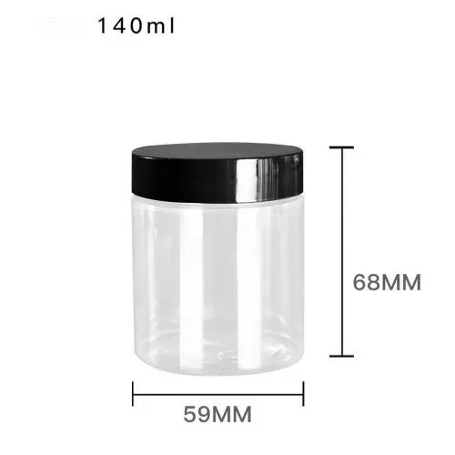 6Pcs 140ml Clear Round Plastic Jars with Plastic Lid - Empty Cosmetic Containers Bottle Case Pot for Storage Food Sample Lotion Facial Cream Mask Ointment Tea Pill 6Pcs 140ml Clear Round Plastic Jars with Plastic Lid - Empty Cosmetic Containers Bottle Case Pot for Storage Food Sample Lotion Facial Cream Mask Ointment Tea Pill