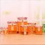 Klean Shop Jam Jars With Lids ? Red Lid Jam Jar Set ? Fruit Mason Jar ? Glass Jam Canning Jars ? DIY 50ml, 100ml, 150ml, 200ml, 250ml, 380ml 24 Pack Jars- Perfect for Jam Storing, Pickles