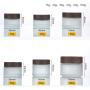 10PCS 5g 10g 15g 30g 50g Frosted Glass Jar Skin Care Eye Cream Jars Pot Refillable Bottle Cosmetic Container With Wood Grain Lid 