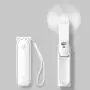 JISULIFE Tragbarer Mini-Ventilator, 3-in-1, USB-Ladegerätsystem, Mini-Taschenventilator, mit Akkubetrieb, [14-21 Stunden Betriebsdauer] mit Power Bank, und Taschenlampenfunktion für Damen, Reisen, Outdoor – Rosa