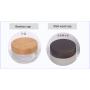 100g/3.4OZ Travel Bottle Empty Cosmetic Container Environmental Bamboo Lid Frosted Glass Bottle Protable Cream Jars Pot with Inner Liner 1pc