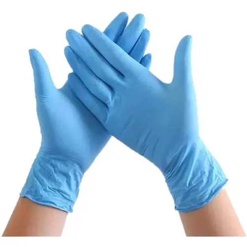 Nitrilschuwalackung mit 100 Stück, 2,5 Milimeter Dicke, bedarfsgotter Fingerhandschuhe, frei von Pulver, für Lebensmittelhandhabung oder industrielle Anwendungen.