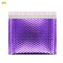 RTS 15*13+4 CM Rose Golden Silver Hologram Rosy Purple Black Envelope Mailing Plastic Poly Metallic Mailers Bubble Packing Bag