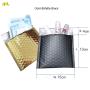 RTS 15*13+4 CM Rose Golden Silver Hologram Rosy Purple Black Envelope Mailing Plastic Poly Metallic Mailers Bubble Packing Bag