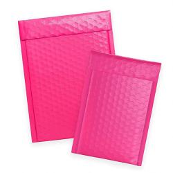 Customized oem metallic pink bubble mailers blush bubble mailer envelop bag courier bag