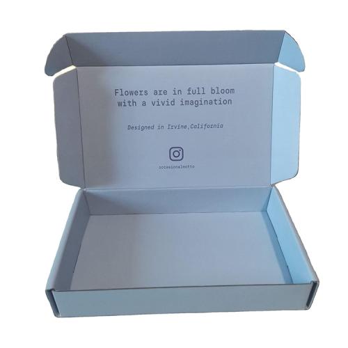 Factory Wholesale Custom Logo Eco Friendly Colored Cosmetic Corrugated Mail Box