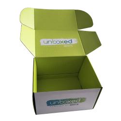 Factory Wholesale Custom Logo Eco Friendly Colored Cosmetic Corrugated Mail Box
