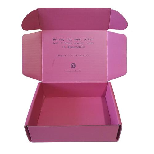 Factory Wholesale Custom Logo Eco Friendly Colored Cosmetic Corrugated Mail Box