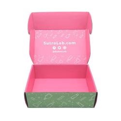 Custom Gold Foil Logo Customized Printed Corrugated Cardboard Packing Box