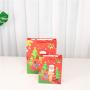 Customized High Quality Cute Delicate Christmas Carton Colorful Printed Paper Gift Bags With Handle