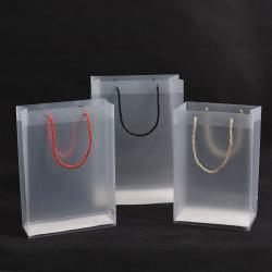 Packaging Bags Frosted Promotional Shopping Plastic Pet Pp Clear Pvc Screen Printing Customized Environmental Gift & Craft