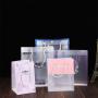 Handgemachte, verkaufsoffene, preiswerte, transparente Frosting-Farbe-Druck-Boutique-Shopping-Plastiktüten für Verpackung