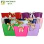 Hot Selling Custom Logo Lovely Fancy Shopping Bag Recycled Wedding Premium Jewelry Gift Packaging Paper Bag With Ribbon Bow Tie