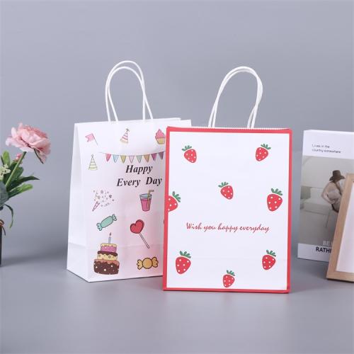 Entrepreneur Retail Bag Customized New Brand Cartoon Boutique Paper Gift Bag Custom Print Logo