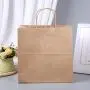 Wiederverwendbare Kraftpapierbeutel, umweltfreundliche Einkaufspapier-Taschen mit Logos