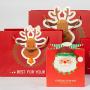 Wholesale Hot Selling High Quality Christmas Paper Gift Packaging Bags With Custom Logo