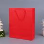 Luxury Brand Retail Gold Hot Stamping Logo Boutique Gift Kraft Paper Shopping Bag