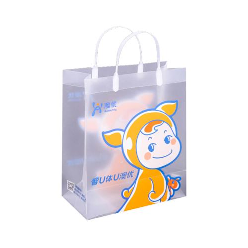 Wholesale Promotional Pvc Gift Bag Customized Plastic Shopping Bag With Handle