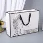 Personalisierte Markenbedruckte Logo Luxus Boutique Einkaufspapiertüten Geschenktüten