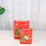 Sacs cadeaux en carton de haute qualité, colorés et imprimés personnalisés pour Noël, délicats et avec anse.