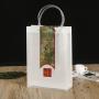 Promotional Custom Logo Plastic Pvc Shopping Bags Transparent Clear Gift Bags With Handle