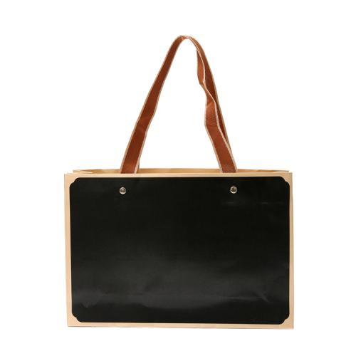 High Quality Color Printing Good Design Hard Paper Gift Brand Bag With Ribbon