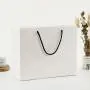Luxury Fancy Portable White Shopping Paper Ivory Board Gift Bags Packaging With Your Own Logo Luxury Fancy Portable White Shopping Paper Ivory Board Gift Bags Packaging With Your Own Logo