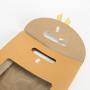 Wholesale Environmental Portable Window Brown Kraft Paper Gift Packaging Bag With Custom Design Logo