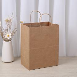 Luxury Paper Kraft Bag Handle Gift Bags Custom Shopping Paper Bag With Logo