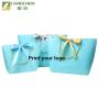 Custom Logo Print Luxury Packaging Shopping Gift Paper Bag Jewelry Bag With Handle And Ribbon For Clothing And Jewelry