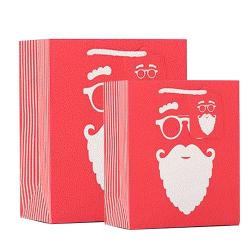 Hot Selling Custom Logo Festive Christmas Paper Gift Packaging Bags With Handles