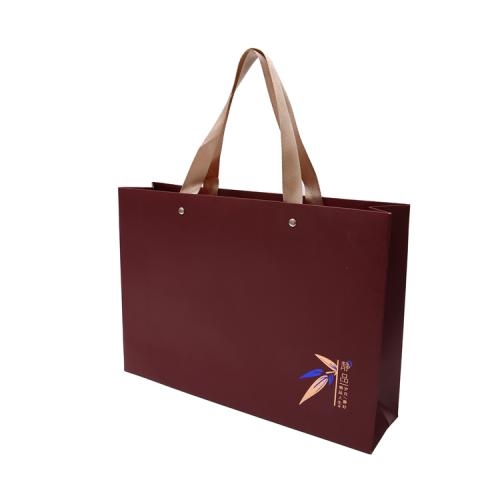 New Arrival Custom Logo Printed Factory Direct Sales Fashion Hard Paper Bag