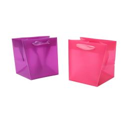 CMYK Bag Your Own Logo PP Handle Plastic Printed Customized Screen Printing Clear Plastic Package Bag Environmental Gift & Craft