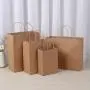 Luxury Paper Kraft Bag Handle Gift Bags Custom Shopping Paper Bag With Logo