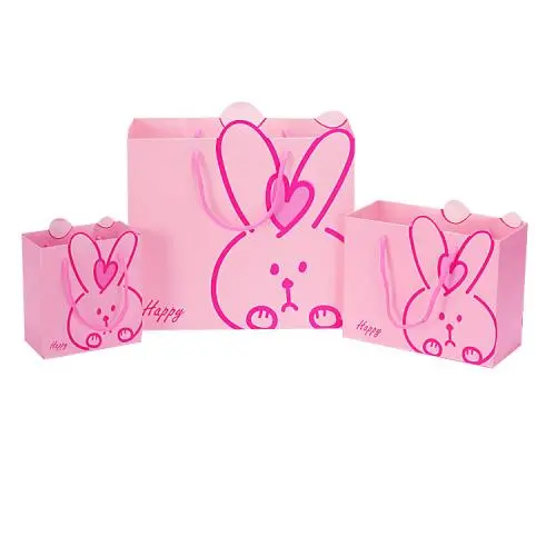 Sacs Cadeaux en Papier Cartonné de Qualité Supérieure, Design Cartoon, Personnalisés, Repliables, Vente Wholesale