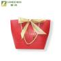 Hot Selling Custom Logo Lovely Fancy Shopping Bag Recycled Wedding Premium Jewelry Gift Packaging Paper Bag With Ribbon Bow Tie