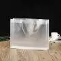 Sacs d’achat en PVC transparent personnalisés avec logo, pliables, vente en gros Sacs d’achat en PVC transparent personnalisés avec logo, pliables, vente en gros